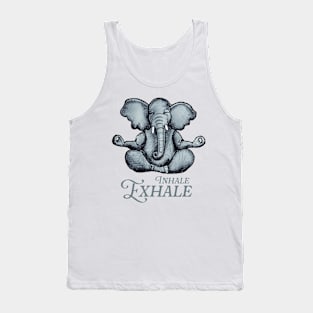 Yoga Elephant Inhale Exhale Tank Top